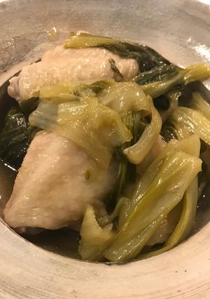 手羽中とチンゲン菜の中華風煮込み-レシピのメイン写真