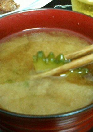 ゴーヤザウルス☆（ゴーヤの味噌汁）-レシピのメイン写真