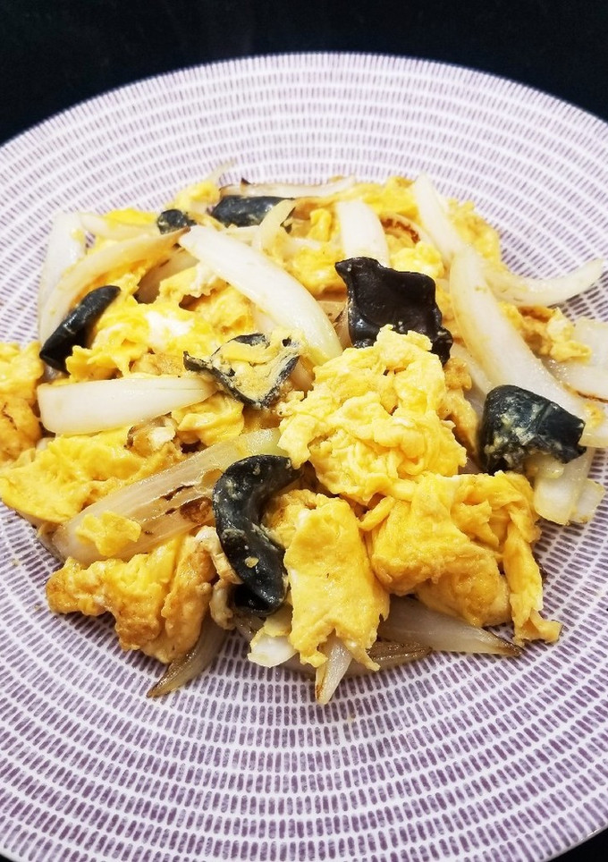 キクラゲと玉ねぎの中華風卵炒め-レシピのメイン写真