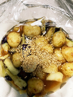 全てレンジ新じゃがと焼きなすの浅漬け-レシピのメイン写真