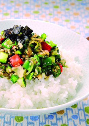 オクラと夏野菜のネバネバ丼☆彡-レシピのメイン写真