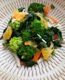 鶏野菜サラダ　紫蘇（バジル）ドレッシング