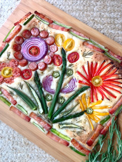 簡単 夏野菜フラワーフォカッチャ-レシピのメイン写真