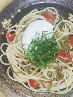 めかぶ冷製パスタ(レンジのみ調理可能)-レシピのメイン写真