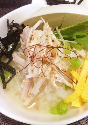 ☆簡単時短美味しい ♪スープ鶏飯♪-レシピのメイン写真