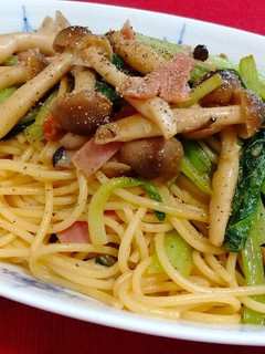 小松菜の和風パスタ-レシピのメイン写真