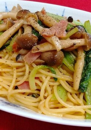 小松菜の和風パスタ-レシピのメイン写真