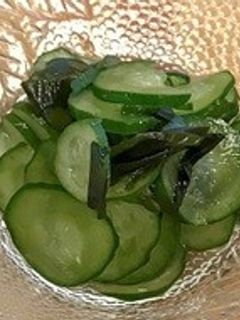 きゅうりとわかめの酢の物-レシピのメイン写真
