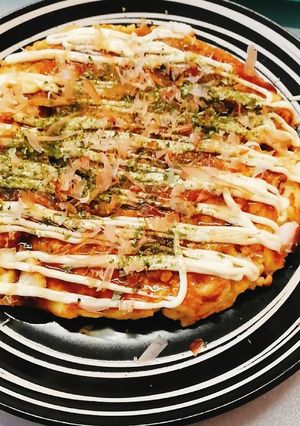 はんぺんで作るタコ入りお好み焼き-レシピのメイン写真