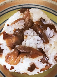 朝ごはん♡弁当♡舞茸時雨のおにぎり-レシピのメイン写真