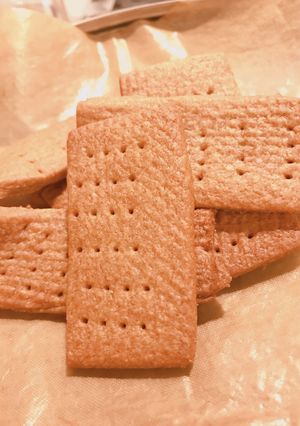 チーズケーキのためのグラハムクラッカー-レシピのメイン写真