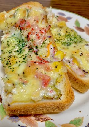 食パンアレンジ！チーズサラダサンド-レシピのメイン写真
