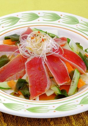 マグロしゃぶ野菜添え-レシピのメイン写真