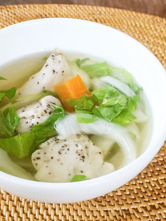 レンジでダイエット対策!鶏むね肉のスープ-レシピのメイン写真