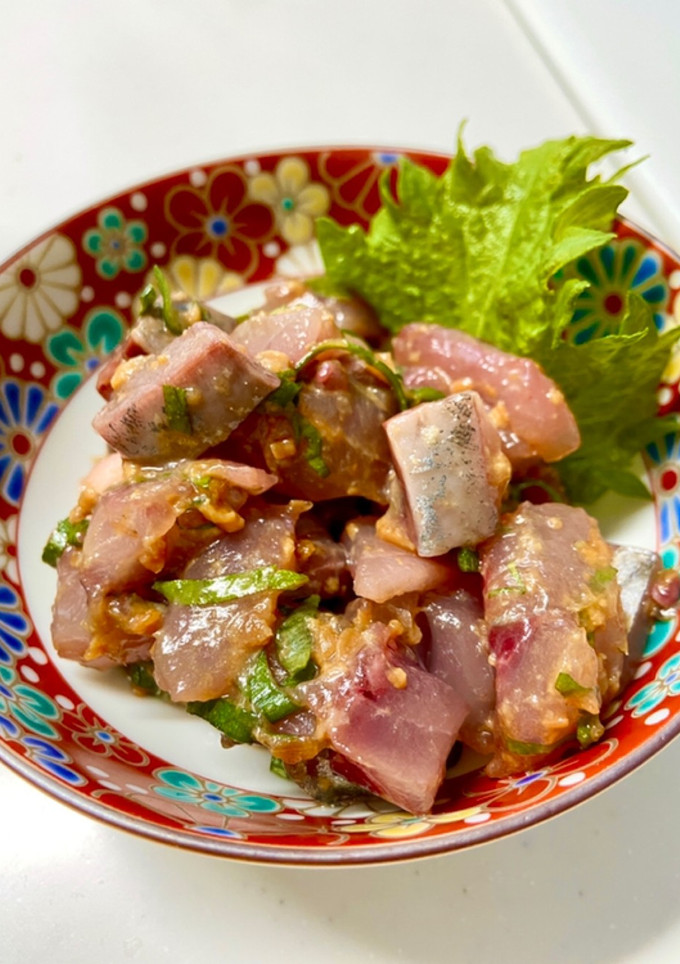 アジのなめろう風-レシピのメイン写真