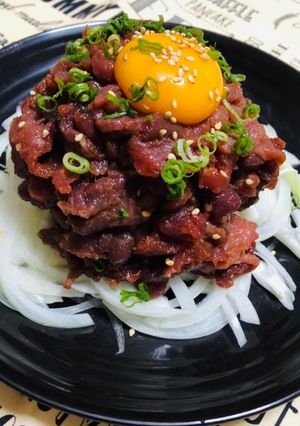 馬肉ユッケ-レシピのメイン写真