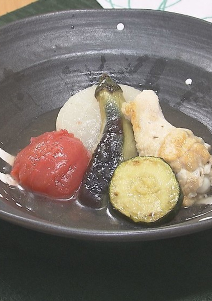 手羽元と夏野菜の冷やしおでん-レシピのメイン写真