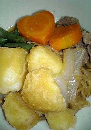 きび砂糖でコクウマ♡簡単肉じゃが-レシピのメイン写真