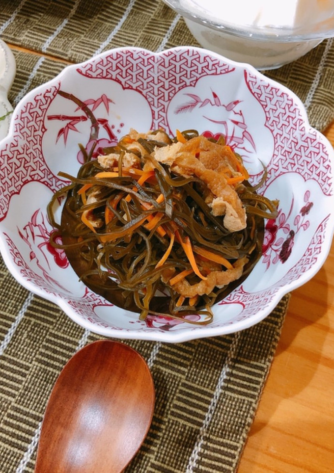 きざみ昆布と人参と油揚げの煮物-レシピのメイン写真