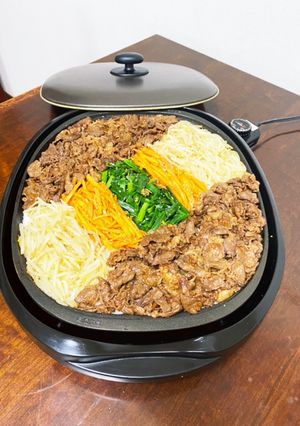 ホットプレートで♡ビビンバ-レシピのメイン写真