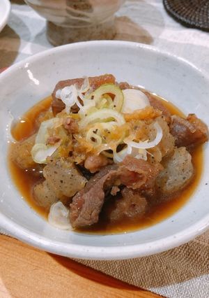 トロトロ牛すじとこんにゃくの煮物-レシピのメイン写真