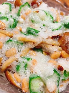 オクラ&なめこ&納豆のネバトロおろし和え-レシピのメイン写真
