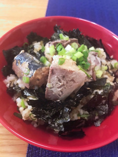 薬味たっぷり!サバ缶のっけ丼-レシピのメイン写真