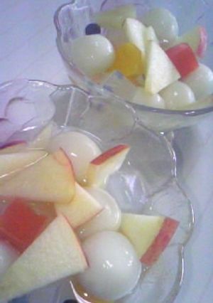 懐かしの味♪フルーツ白玉-レシピのメイン写真