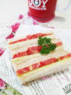 トマトと胡瓜のサンドイッチ-レシピのメイン写真