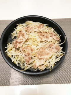 モヤシと豚バラ蒸し(YABのレシピ帳)-レシピのメイン写真