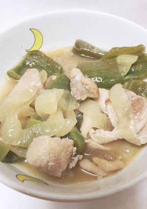 簡単!鶏肉と野菜のポン酢炒め♪-レシピのメイン写真