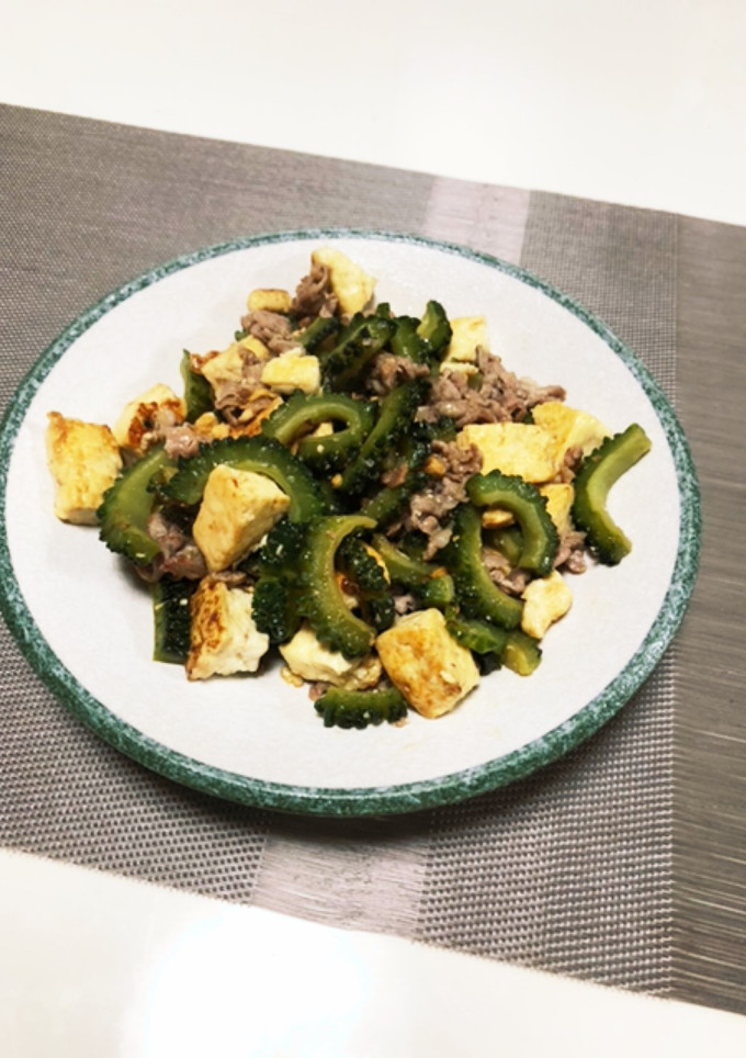 豆腐とゴーヤ炒め（YABのレシピ帳）-レシピのメイン写真