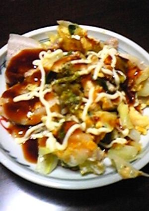 大人気！豚キャべにら玉☆とんぺい焼き-レシピのメイン写真