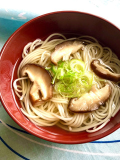 素麺と椎茸のお吸い物-レシピのメイン写真