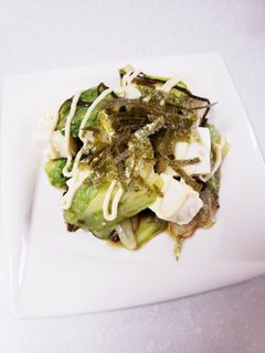 豆腐とレタスの塩昆布サラダ-レシピのメイン写真