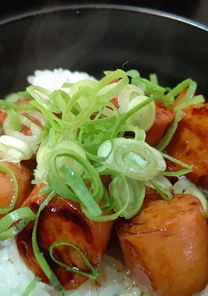 ソーセージの蒲焼き丼-レシピのメイン写真