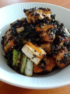 鶏もも肉と長ねぎのゴマだれ炒め-レシピのメイン写真