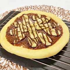 รูปของ 簡単！ 生地から作る チョコバナナピザ