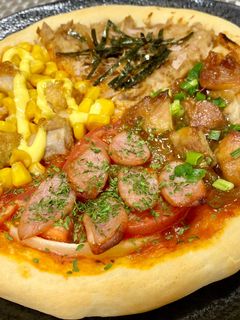 簡単! 生地から作るミックスピザ-レシピのメイン写真