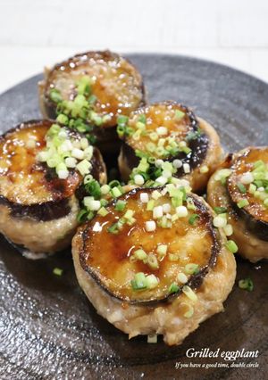 米なすの挟み焼き☆めんつゆバターソース-レシピのメイン写真