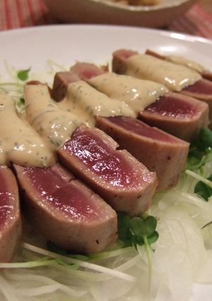 マグロのステーキ☆ごまマヨソースで♪-レシピのメイン写真