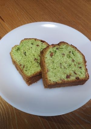 色鮮やか★抹茶風パウンドケーキ★青汁消費-レシピのメイン写真