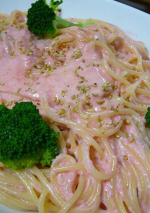 メンクリ（明太子クリームパスタ）-レシピのメイン写真