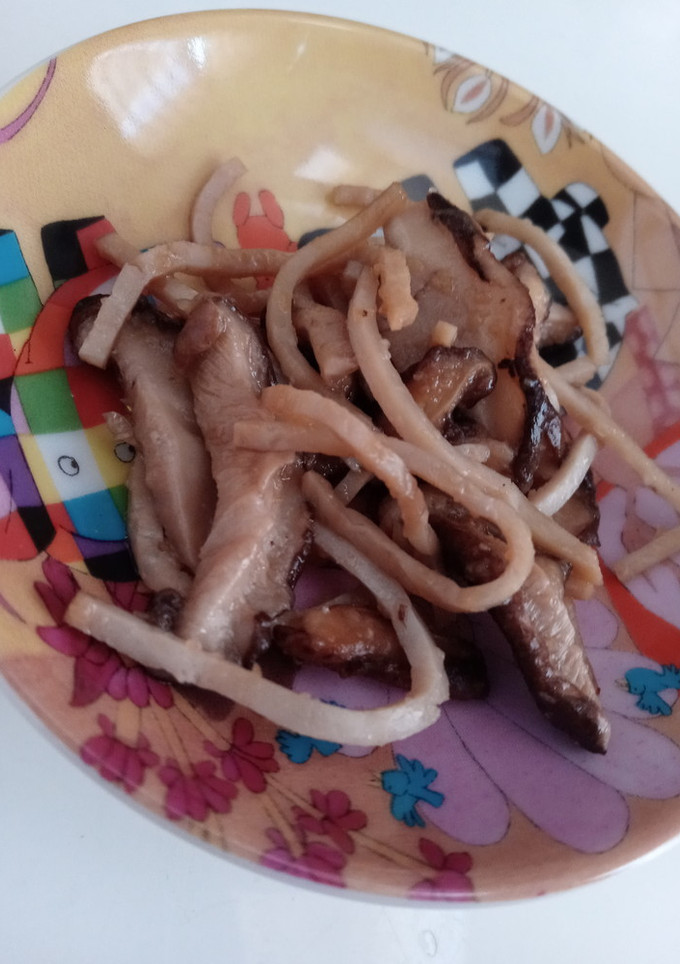 しいたけとハムの炒め物-レシピのメイン写真