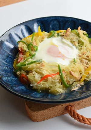 レンジで3分！巣ごもり卵-レシピのメイン写真