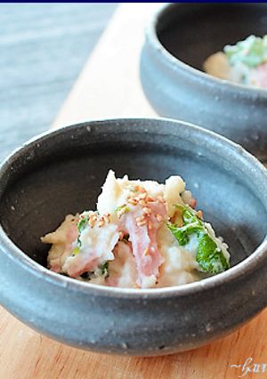 シャウベーコロンと長芋の白だし煮のサラダ-レシピのメイン写真