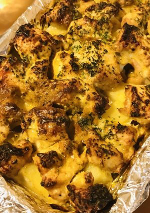 鶏もも肉のカレー粉＆チーズのオーブン焼き-レシピのメイン写真
