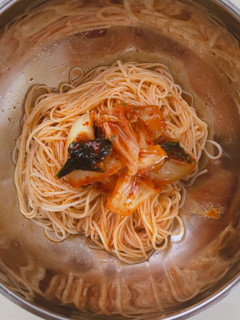 韓国☆混ぜるだけビビンミョン〜素麺で3分-レシピのメイン写真