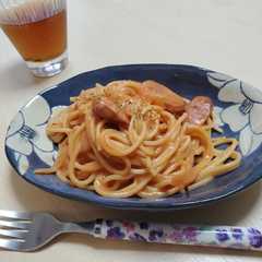 รูปของ トマトジュースで★トマトクリームパスタ