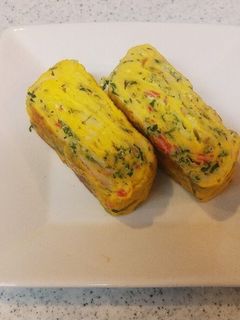 【たんぱく質たっぷり】しそ入り卵焼き-レシピのメイン写真